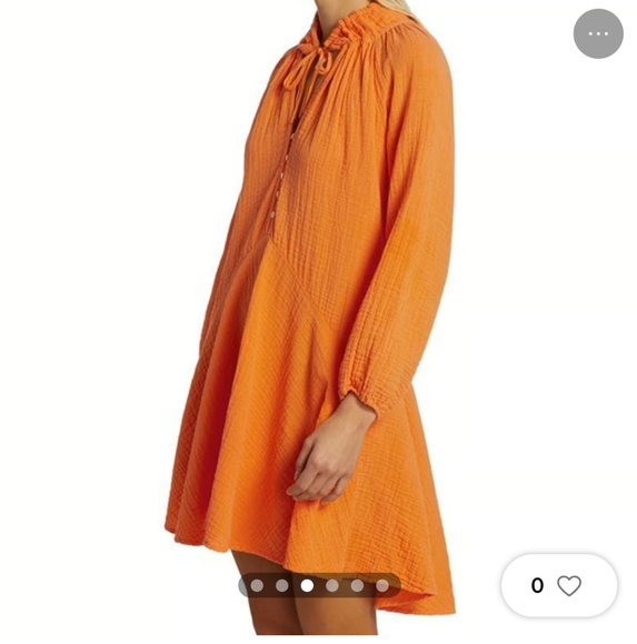 MAGASCHONIORGANIC COTTON ORANGE DRESS - Picture 4 of 12